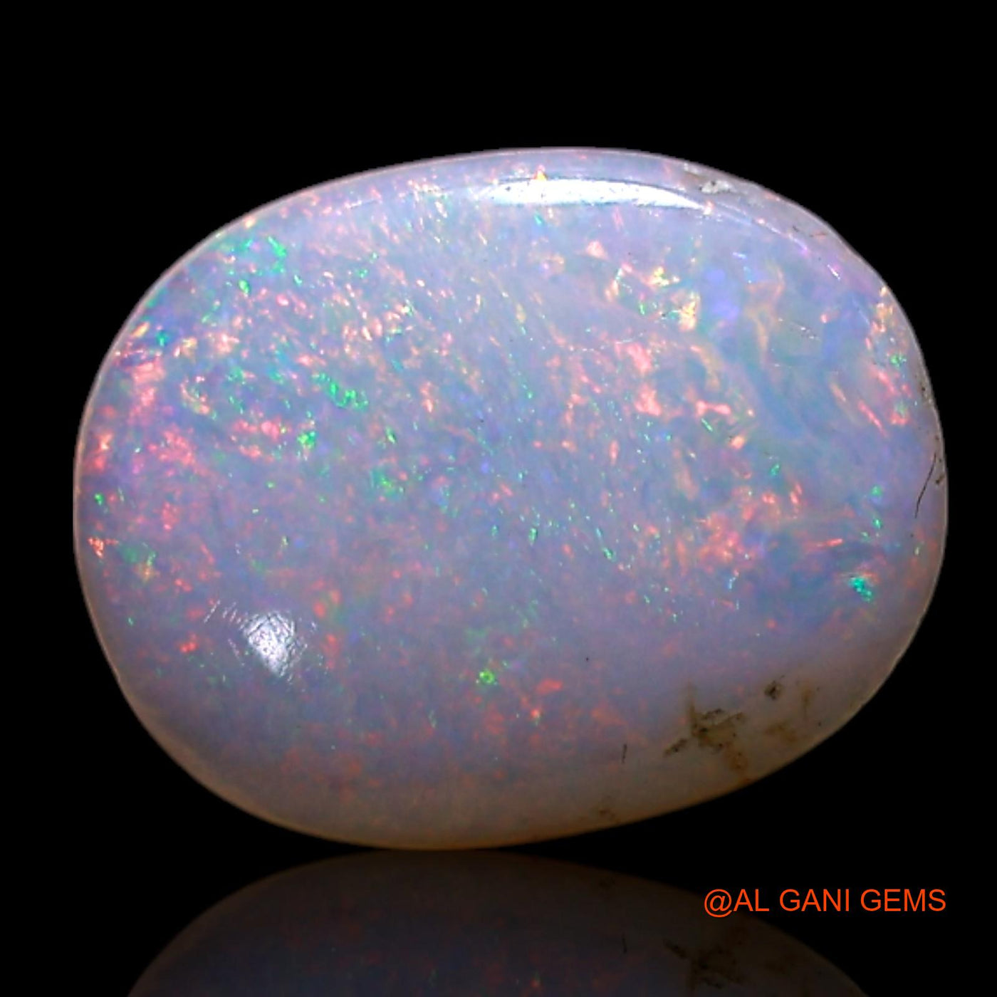 Natural Untreated Fire Opal Loose Gemstone Oval Cabochon From Australia 0.50 Cts 8x6x1 mm AG-298