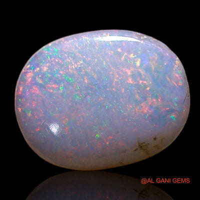 Natural Untreated Fire Opal Loose Gemstone Oval Cabochon From Australia 0.50 Cts 8x6x1 mm AG-298