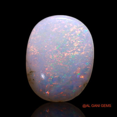 Natural Untreated Fire Opal Loose Gemstone Oval Cabochon From Australia 0.50 Cts 8x6x1 mm AG-298