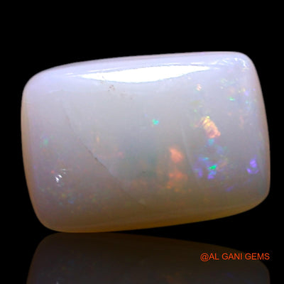 0.80 Cts Natural Australian Fire Opal Loose Gemstone Square Cabochon 8x6x2 mm AG-299
