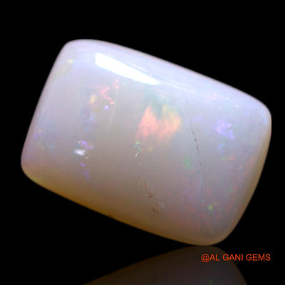 0.80 Cts Natural Australian Fire Opal Loose Gemstone Square Cabochon 8x6x2 mm AG-299