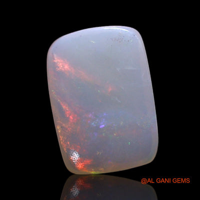0.80 Cts Natural Australian Fire Opal Loose Gemstone Square Cabochon 8x6x2 mm AG-299