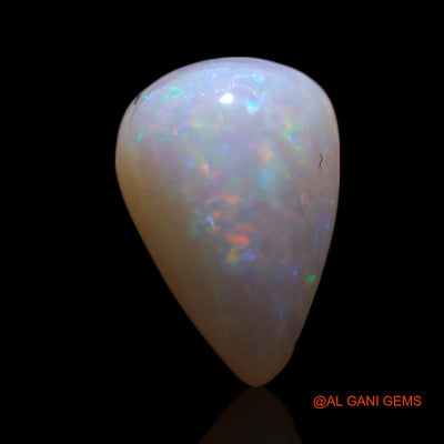 Natural Fire Opal Gemstone 1.00 Cts Loose Pear Cabochon From Australia 8x5x4 mm AG-300