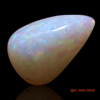 Natural Fire Opal Gemstone 1.00 Cts Loose Pear Cabochon From Australia 8x5x4 mm AG-300