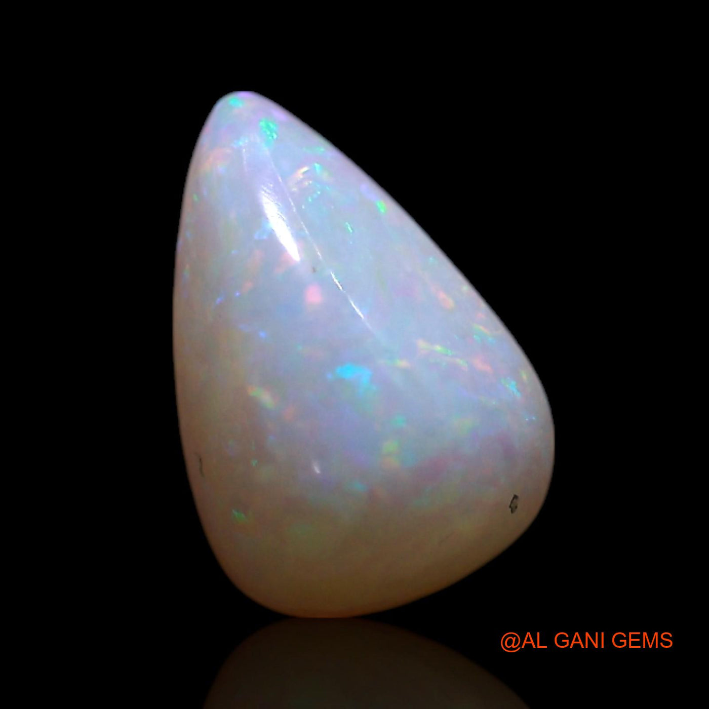 Natural Fire Opal Gemstone 1.00 Cts Loose Pear Cabochon From Australia 8x5x4 mm AG-300