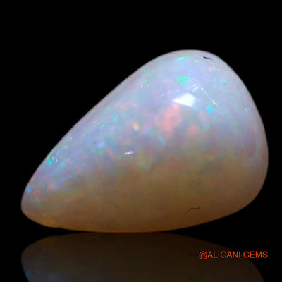 Natural Fire Opal Gemstone 1.00 Cts Loose Pear Cabochon From Australia 8x5x4 mm AG-300