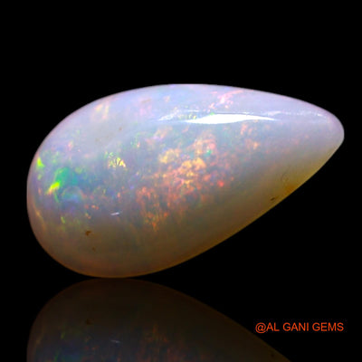 0.70 Cts Natural Australian Fire Opal Pear Cabochon Loose Gemstone For Jewelry 10x5x2 mm AG-301
