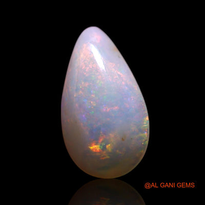 0.70 Cts Natural Australian Fire Opal Pear Cabochon Loose Gemstone For Jewelry 10x5x2 mm AG-301