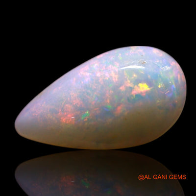 0.70 Cts Natural Australian Fire Opal Pear Cabochon Loose Gemstone For Jewelry 10x5x2 mm AG-301
