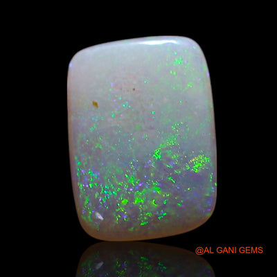 Natural Fire Opal Gemstone 0.60 Cts Loose Oval Cabochon From Australia 8x6x1 mm AG-302