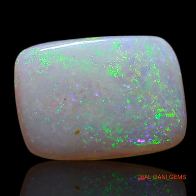 Natural Fire Opal Gemstone 0.60 Cts Loose Oval Cabochon From Australia 8x6x1 mm AG-302