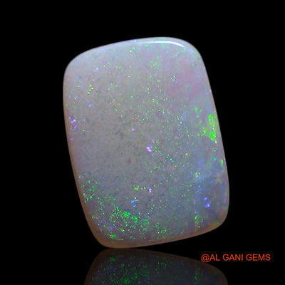 Natural Fire Opal Gemstone 0.60 Cts Loose Oval Cabochon From Australia 8x6x1 mm AG-302