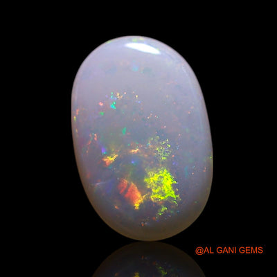 Natural Untreated Fire Opal Loose Gemstone Oval Cabochon From Australia 0.50 Cts 8x5x1 mm AG-303
