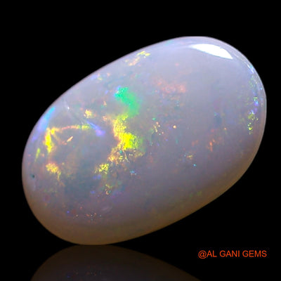 Natural Untreated Fire Opal Loose Gemstone Oval Cabochon From Australia 0.50 Cts 8x5x1 mm AG-303