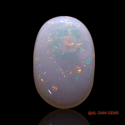 Natural Untreated Fire Opal Loose Gemstone Oval Cabochon From Australia 0.50 Cts 8x5x1 mm AG-303