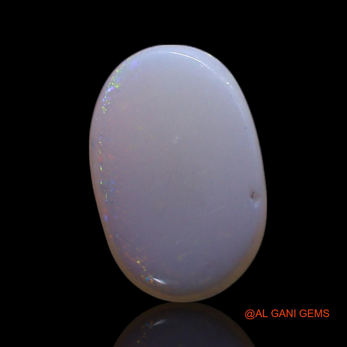 Natural Untreated Fire Opal Loose Gemstone Oval Cabochon From Australia 0.50 Cts 8x5x1 mm AG-303