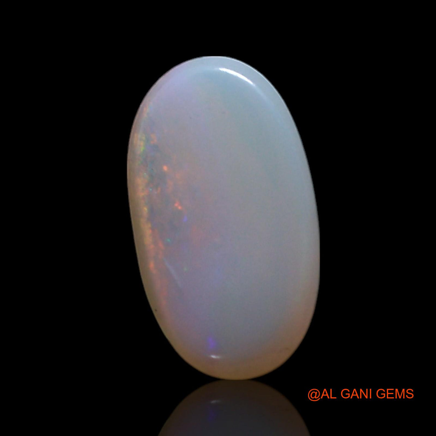 0.80 Cts Natural Australian Fire Opal Loose Gemstone Oval Cabochon 9x5x2 mm AG-304