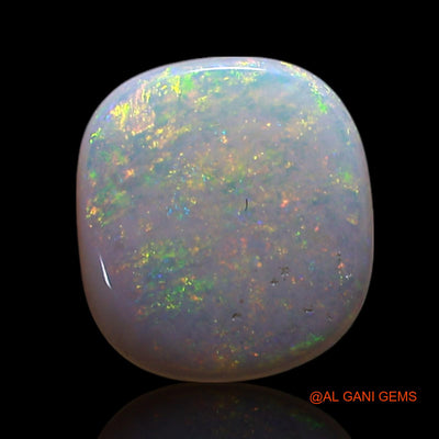 Natural Untreated Fire Opal Loose Gemstone Oval Cabochon From Australia 0.50 Cts 7x7x1 mm AG-305