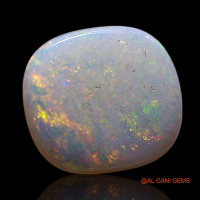 Natural Untreated Fire Opal Loose Gemstone Oval Cabochon From Australia 0.50 Cts 7x7x1 mm AG-305