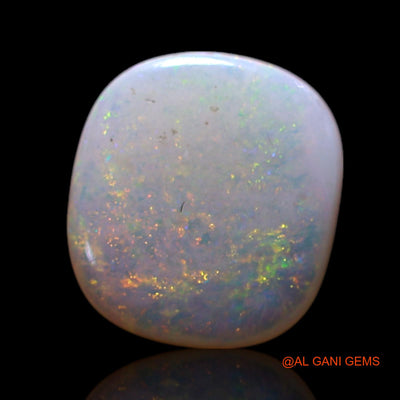 Natural Untreated Fire Opal Loose Gemstone Oval Cabochon From Australia 0.50 Cts 7x7x1 mm AG-305