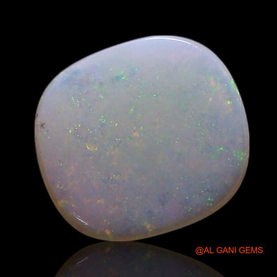 Natural Untreated Fire Opal Loose Gemstone Oval Cabochon From Australia 0.50 Cts 7x7x1 mm AG-305