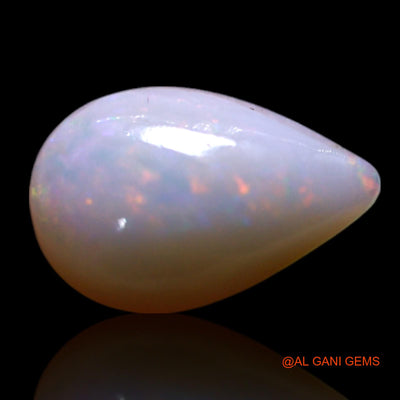0.90 Cts Natural Australian Fire Opal Pear Cabochon Loose Gemstone For Jewelry 9x6x2 mm AG-306
