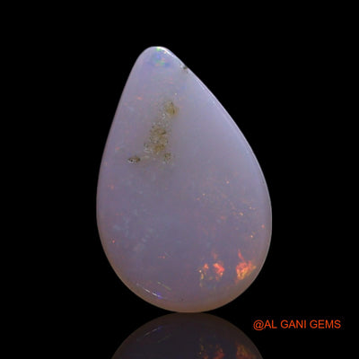 0.90 Cts Natural Australian Fire Opal Pear Cabochon Loose Gemstone For Jewelry 9x6x2 mm AG-306