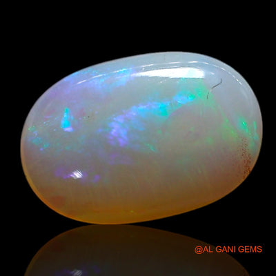 Natural Fire Opal Gemstone 1.00 Cts Loose Oval Cabochon From Australia 9x6x2 mm AG-307