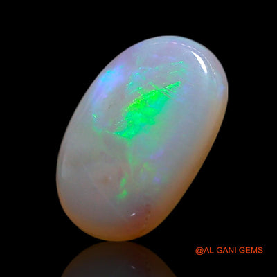 Natural Fire Opal Gemstone 1.00 Cts Loose Oval Cabochon From Australia 9x6x2 mm AG-307