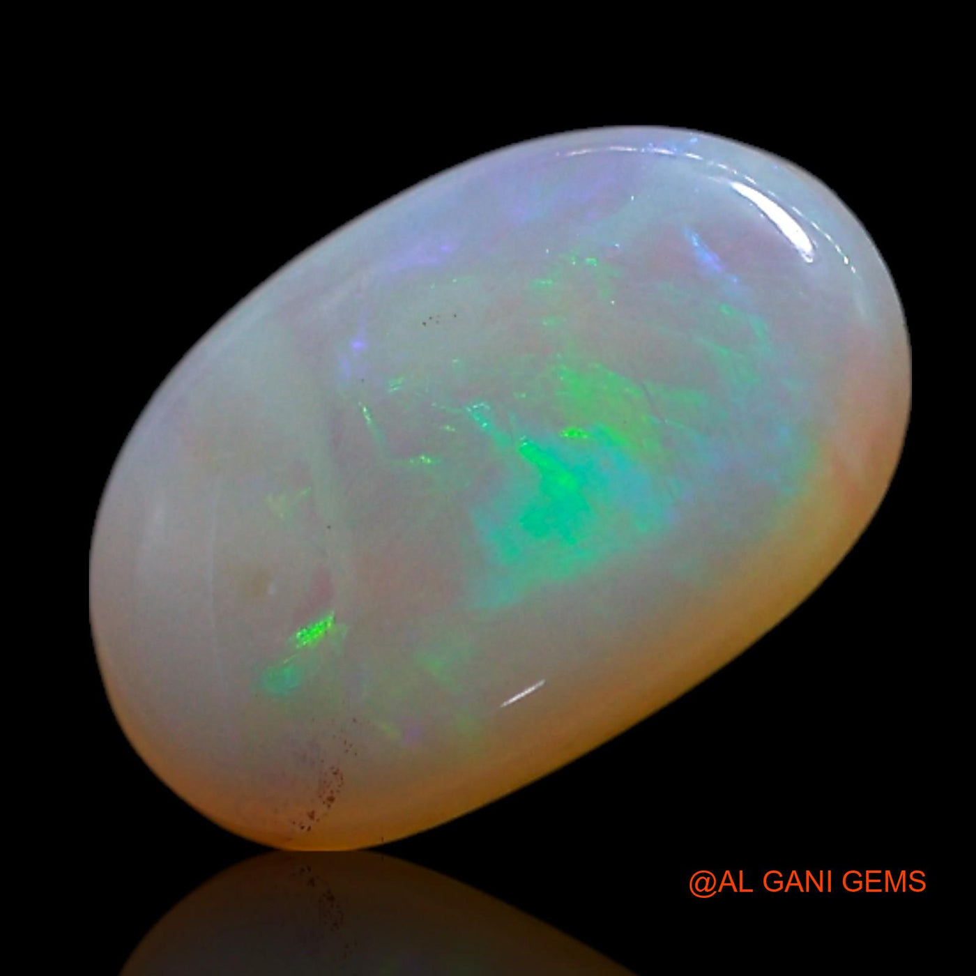 Natural Fire Opal Gemstone 1.00 Cts Loose Oval Cabochon From Australia 9x6x2 mm AG-307