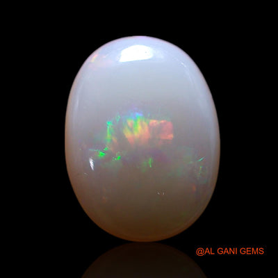 0.90 Cts Unheated Australian Fire Opal Loose Gemstone Oval Cabochon Natural 8x6x2 mm AG-308