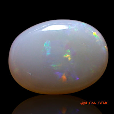 0.90 Cts Unheated Australian Fire Opal Loose Gemstone Oval Cabochon Natural 8x6x2 mm AG-308