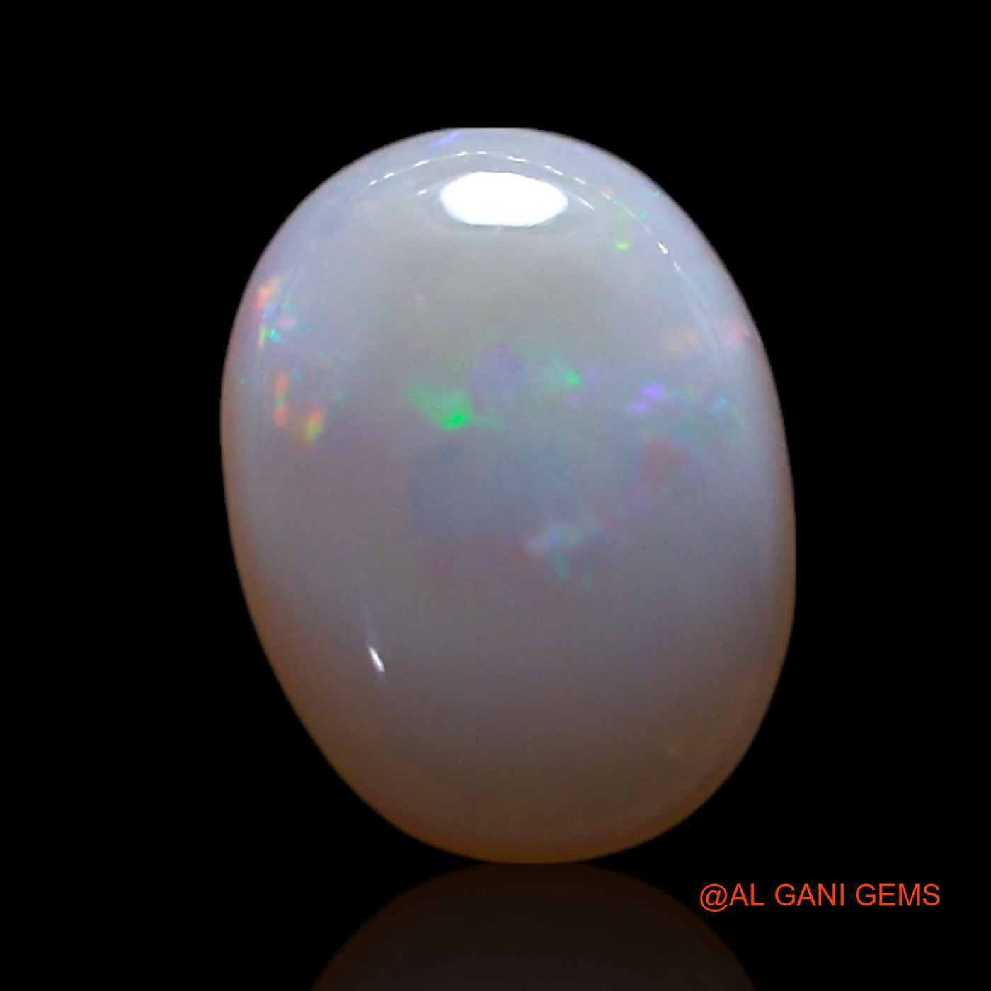 0.90 Cts Unheated Australian Fire Opal Loose Gemstone Oval Cabochon Natural 8x6x2 mm AG-308