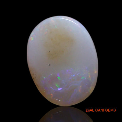 0.90 Cts Unheated Australian Fire Opal Loose Gemstone Oval Cabochon Natural 8x6x2 mm AG-308