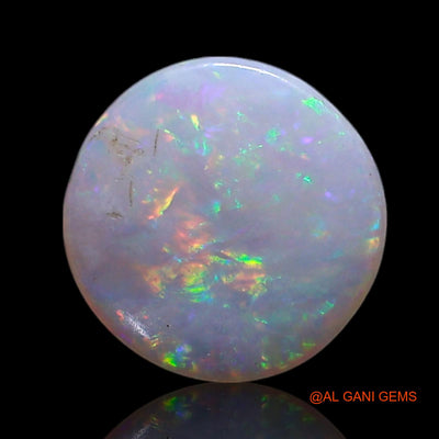 0.60 Cts Natural Australian Fire Opal Round Cabochon Loose Gemstone For Jewelry 8x8x1 mm AG-309