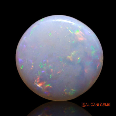 0.60 Cts Natural Australian Fire Opal Round Cabochon Loose Gemstone For Jewelry 8x8x1 mm AG-309