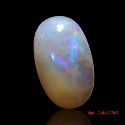 Natural Untreated Fire Opal Loose Gemstone Oval Cabochon From Australia 0.70 Cts 8x5x2 mm AG-310