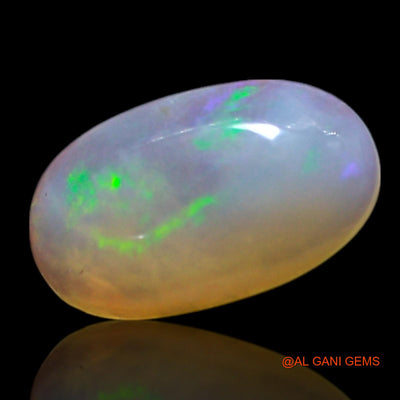 Natural Untreated Fire Opal Loose Gemstone Oval Cabochon From Australia 0.70 Cts 8x5x2 mm AG-310