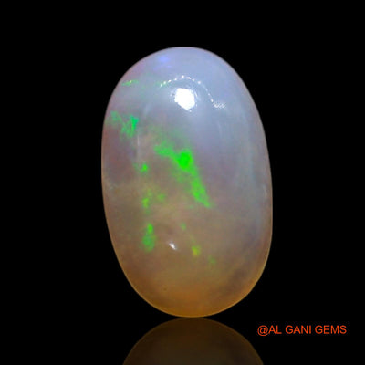 Natural Untreated Fire Opal Loose Gemstone Oval Cabochon From Australia 0.70 Cts 8x5x2 mm AG-310