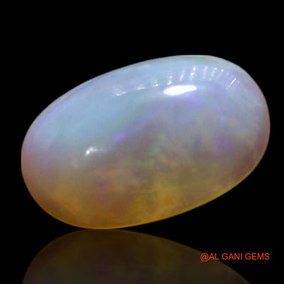 Natural Untreated Fire Opal Loose Gemstone Oval Cabochon From Australia 0.70 Cts 8x5x2 mm AG-310