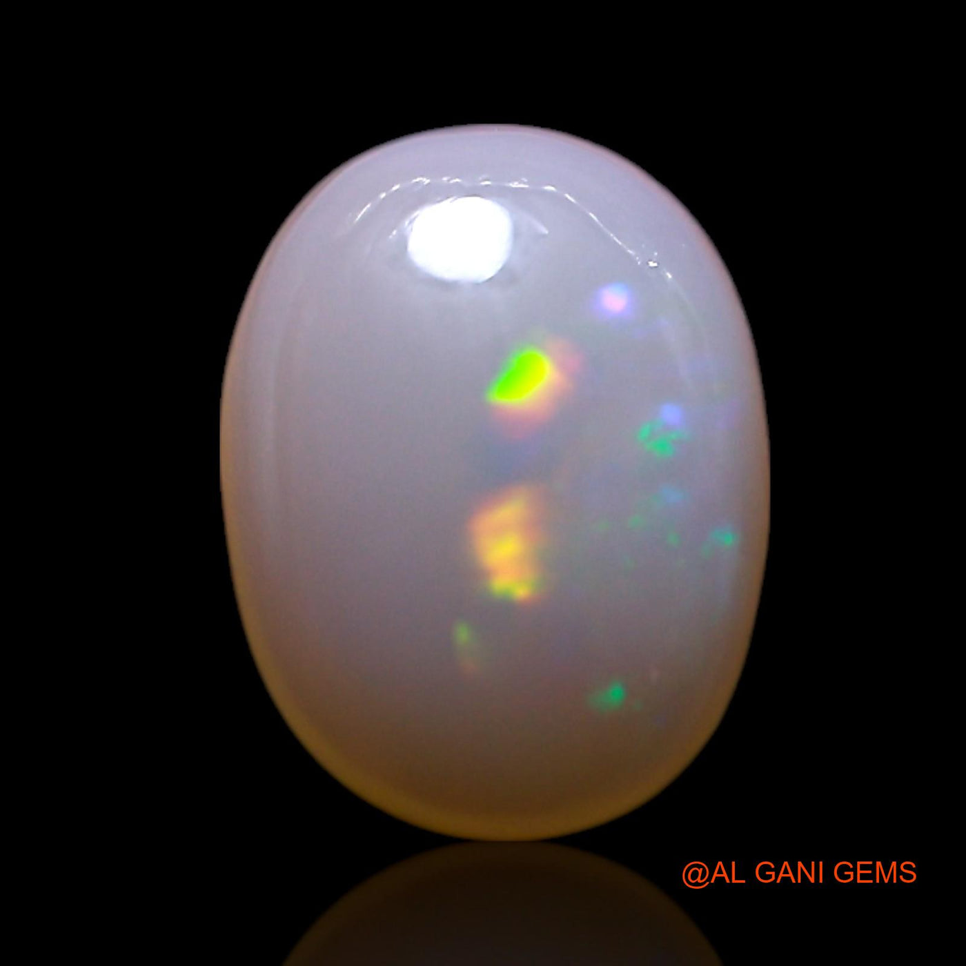 1.00 Cts Unheated Australian Fire Opal Loose Gemstone Oval Cabochon Natural 8x6x2 mm AG-312