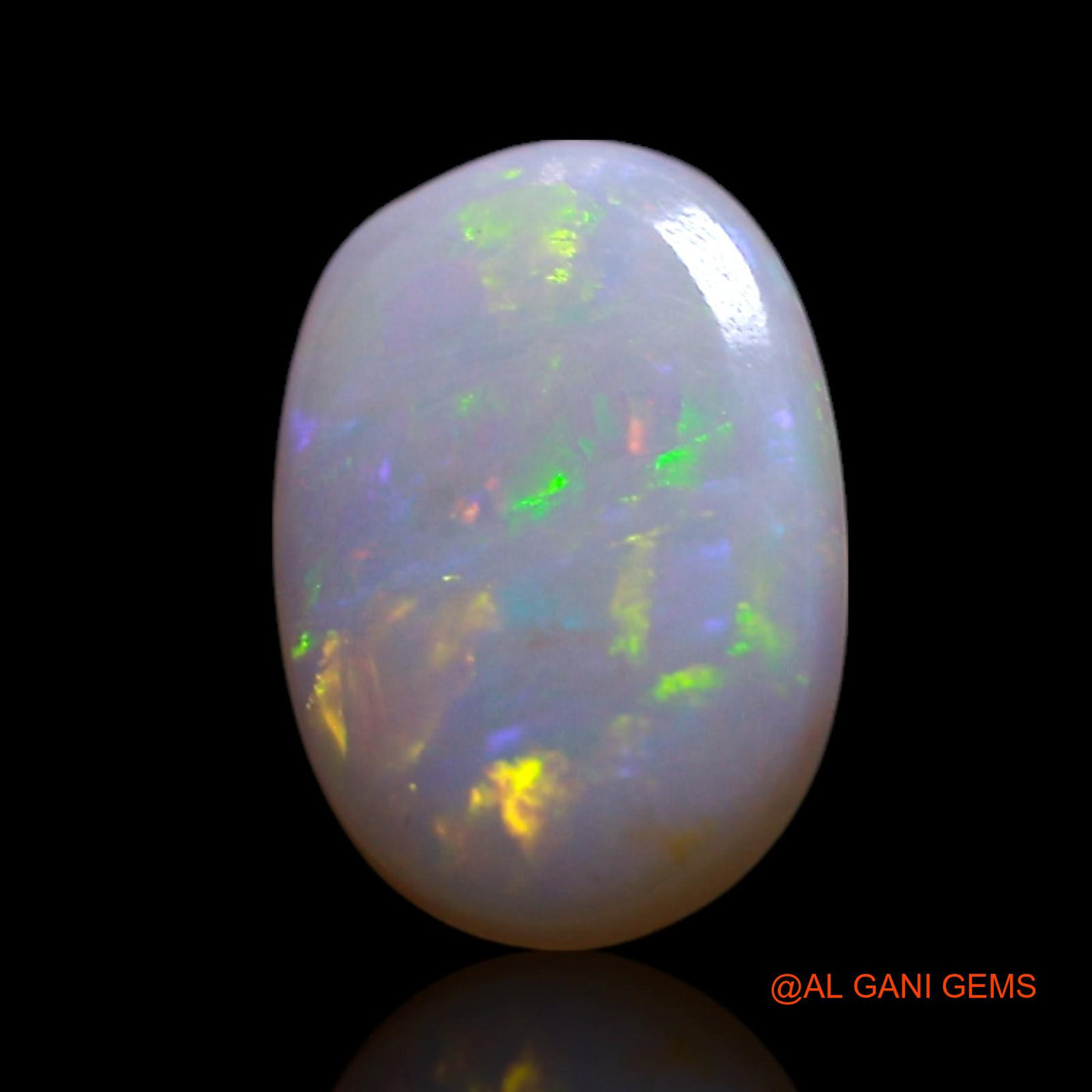 0.70 Cts Natural Australian Fire Opal Loose Gemstone Oval Cabochon 8x5x1 mm AG-314