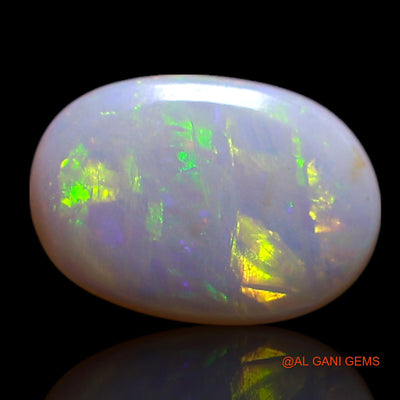 0.70 Cts Natural Australian Fire Opal Loose Gemstone Oval Cabochon 8x5x1 mm AG-314