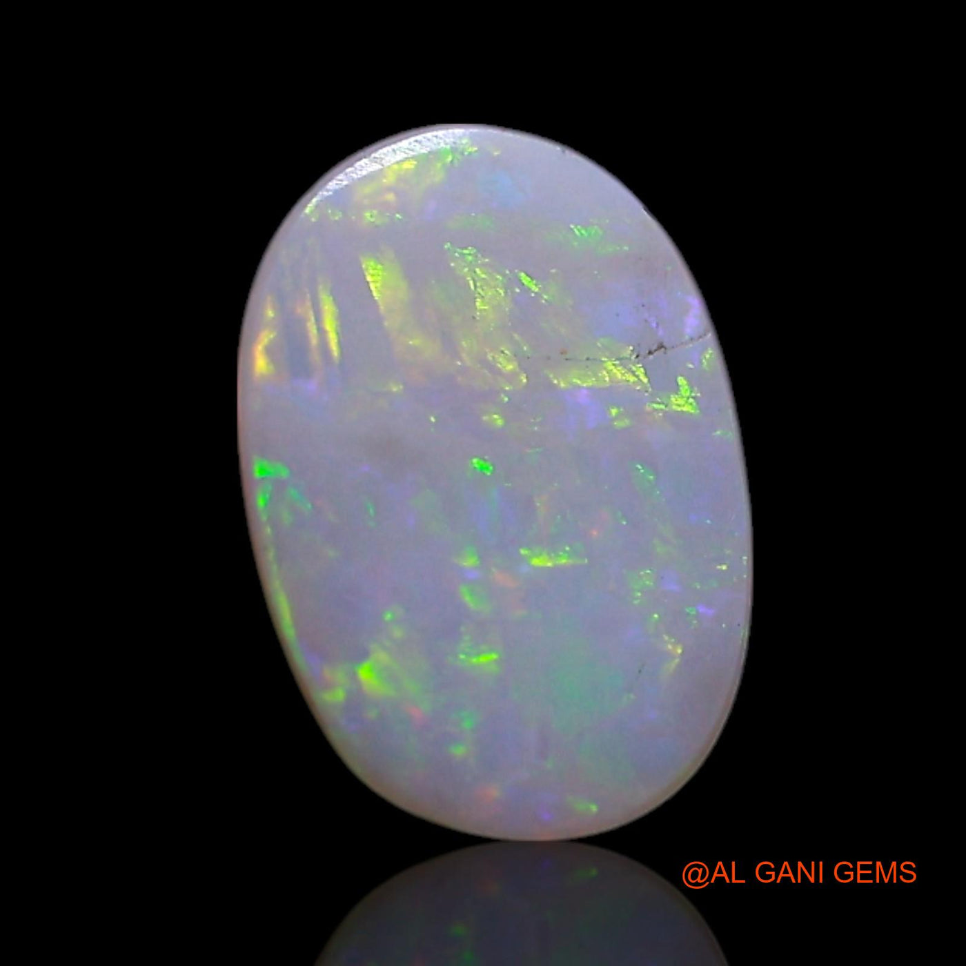 0.70 Cts Natural Australian Fire Opal Loose Gemstone Oval Cabochon 8x5x1 mm AG-314