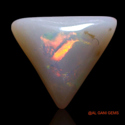 Natural Fire Opal Gemstone 1.00 Cts Loose Trillion Cabochon From Australia 7x7x3 mm AG-315