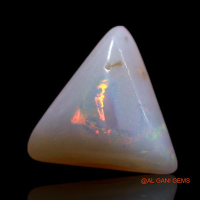 Natural Fire Opal Gemstone 1.00 Cts Loose Trillion Cabochon From Australia 7x7x3 mm AG-315