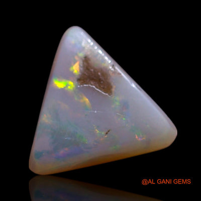 Natural Fire Opal Gemstone 1.00 Cts Loose Trillion Cabochon From Australia 7x7x3 mm AG-315