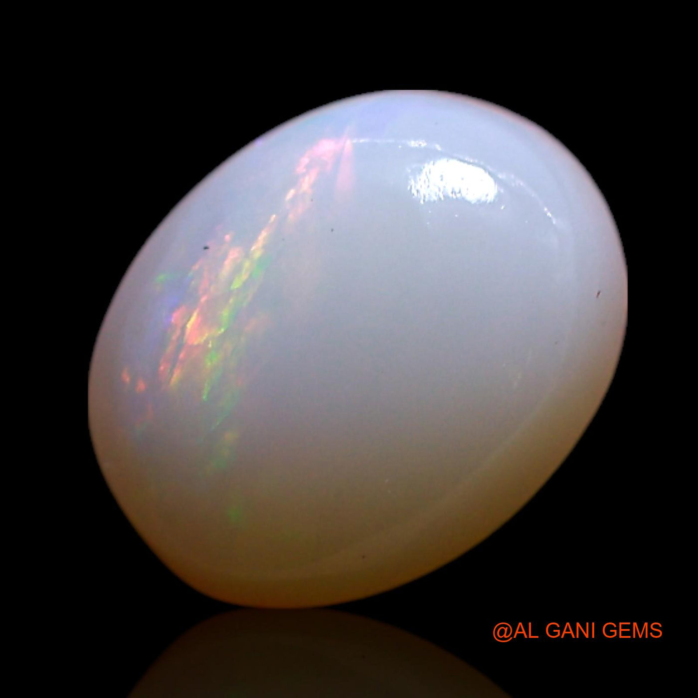1.00 Cts Unheated Australian Fire Opal Loose Gemstone Oval Cabochon Natural 8x6x3 mm AG-316