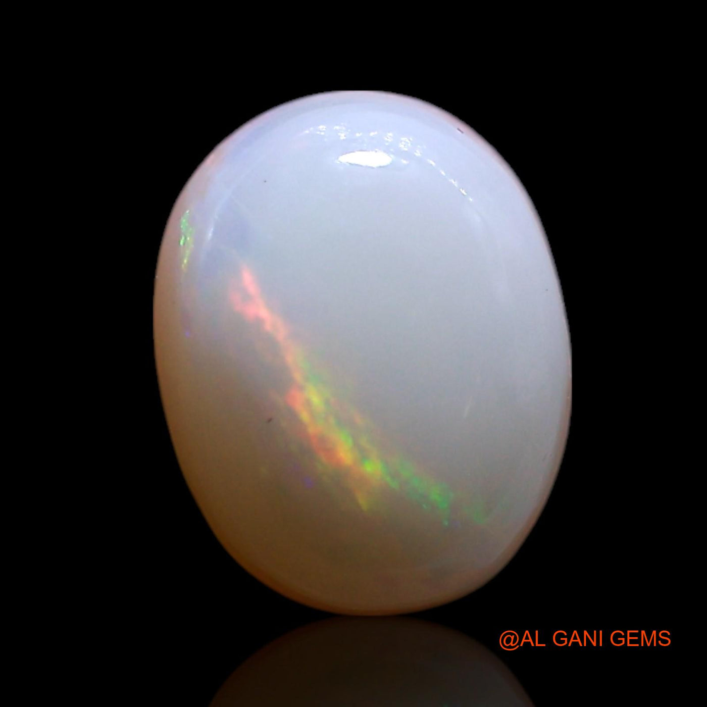 1.00 Cts Unheated Australian Fire Opal Loose Gemstone Oval Cabochon Natural 8x6x3 mm AG-316
