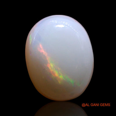 1.00 Cts Unheated Australian Fire Opal Loose Gemstone Oval Cabochon Natural 8x6x3 mm AG-316